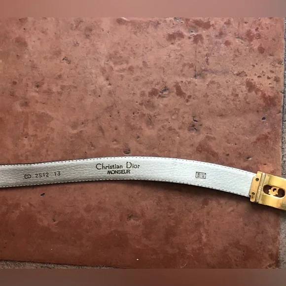 Christian Dior Monsieur leather belt 38 CD - Picture 4 of 5